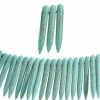 Buy 🤩 Outlet 🥰 12 Pack: Bead Gallery® Reconstituted Turquoise Spike Beads, 40mm 👍 👏 -Bead Gallery Shop 10367588 1