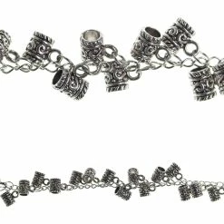 Brand new ❤️ New 🛒 12 Packs: 8 ct. (96 total) Bead Gallery® Silver Drop Metal Tube Beads, 9mm 😉 ❤️