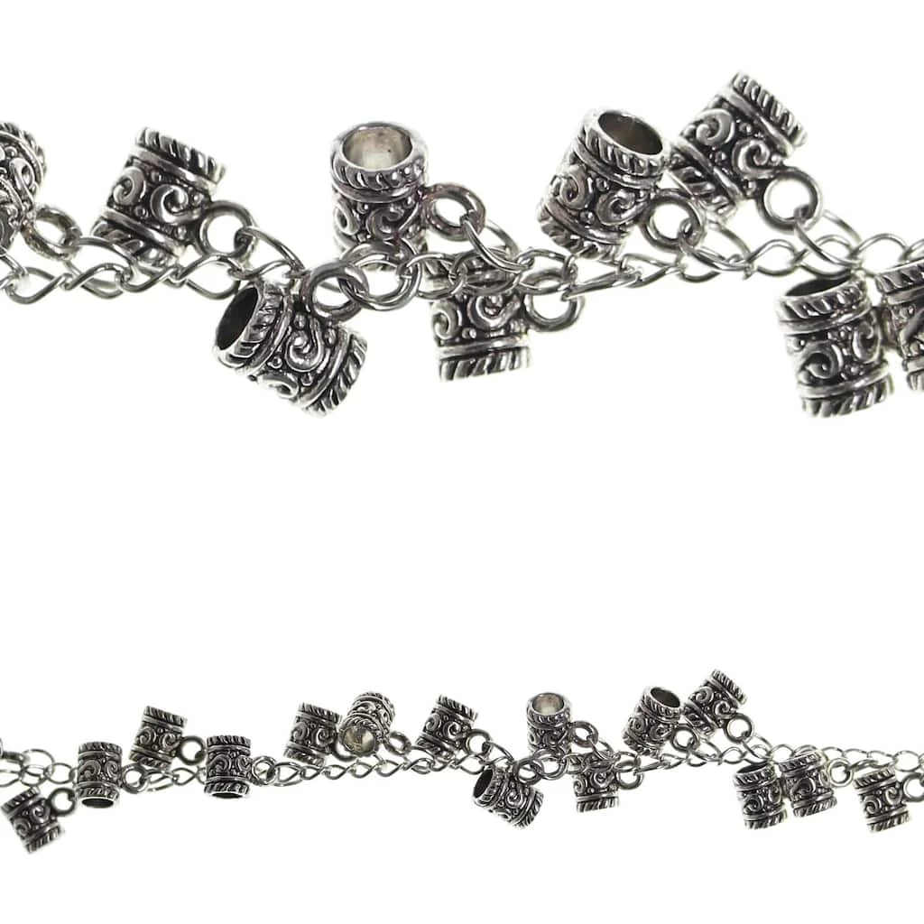 Brand new β€οΈ New π 12 Packs: 8 ct. (96 total) Bead Gallery® Silver Drop Metal Tube Beads, 9mm π β€οΈ 3 Brand new β€οΈ New π 12 Packs: 8 ct. (96 total) Bead Gallery® Silver Drop Metal Tube Beads, 9mm π β€οΈ