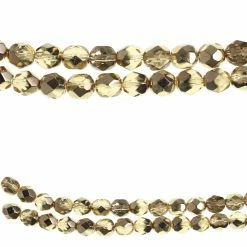 Flash Sale 💯 Best reviews of ✨ Bead Gallery® Gold Czech Fire Polished Glass Faceted Round Beads, 6mm 🔔 ❤️