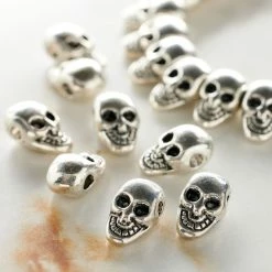 Budget 🥰 Outlet 🥰 Bead Gallery® Antique Silver Metal Skull Beads, 11mm 💯 🎉 -Bead Gallery Shop 10374646 20