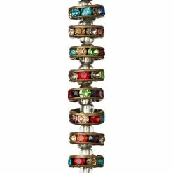 Best Pirce 🔔 Coupon 😍 Bead Gallery® Multicolor Metal Crystal-Studded Rondel Beads, 10mm 👏 😀