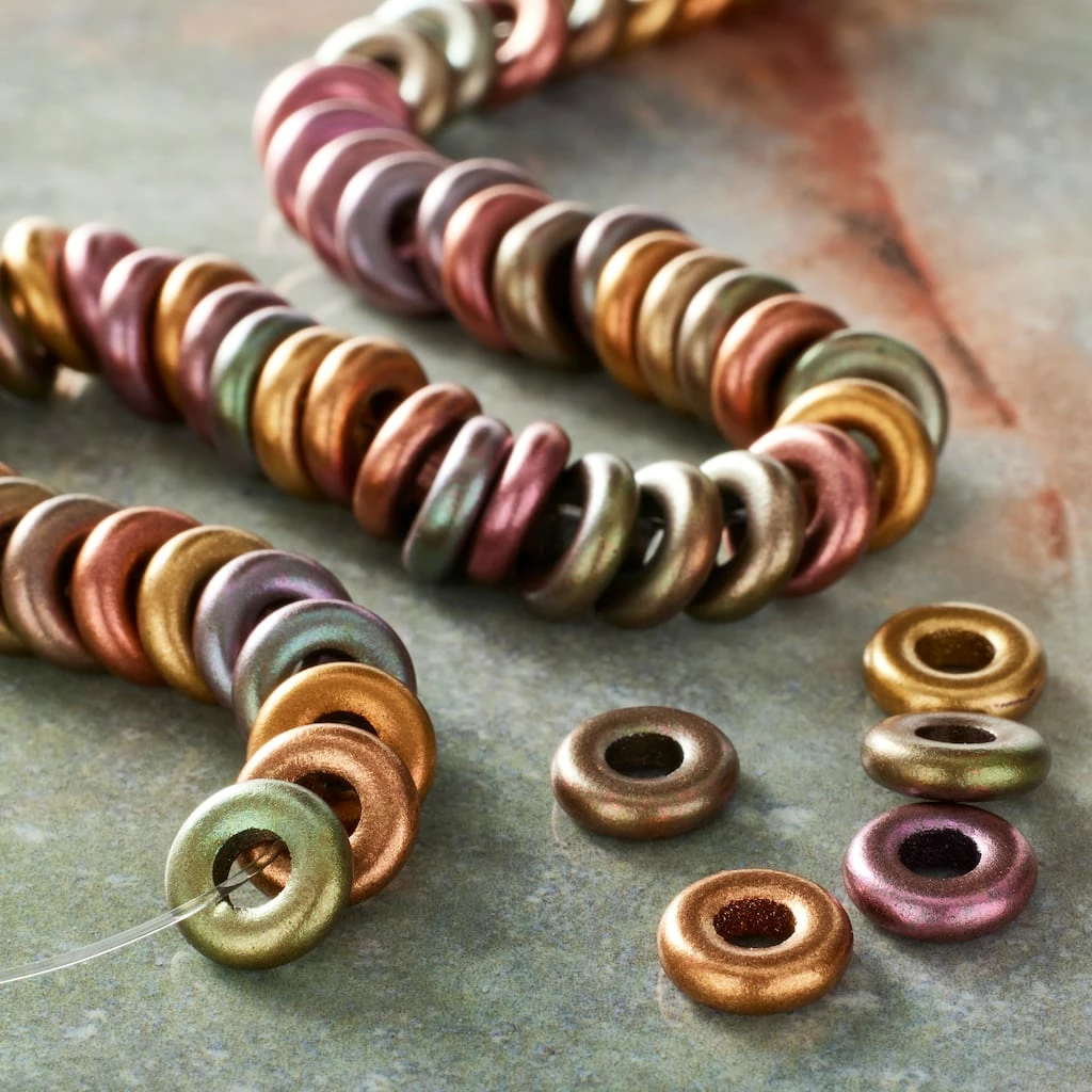 Flash Sale π Discount π₯° Bead Gallery® Multicolor Czech Glass Small Rondel Beads, 8mm π β¨ 4 Flash Sale π Discount π₯° Bead Gallery® Multicolor Czech Glass Small Rondel Beads, 8mm π β¨ - Image 2