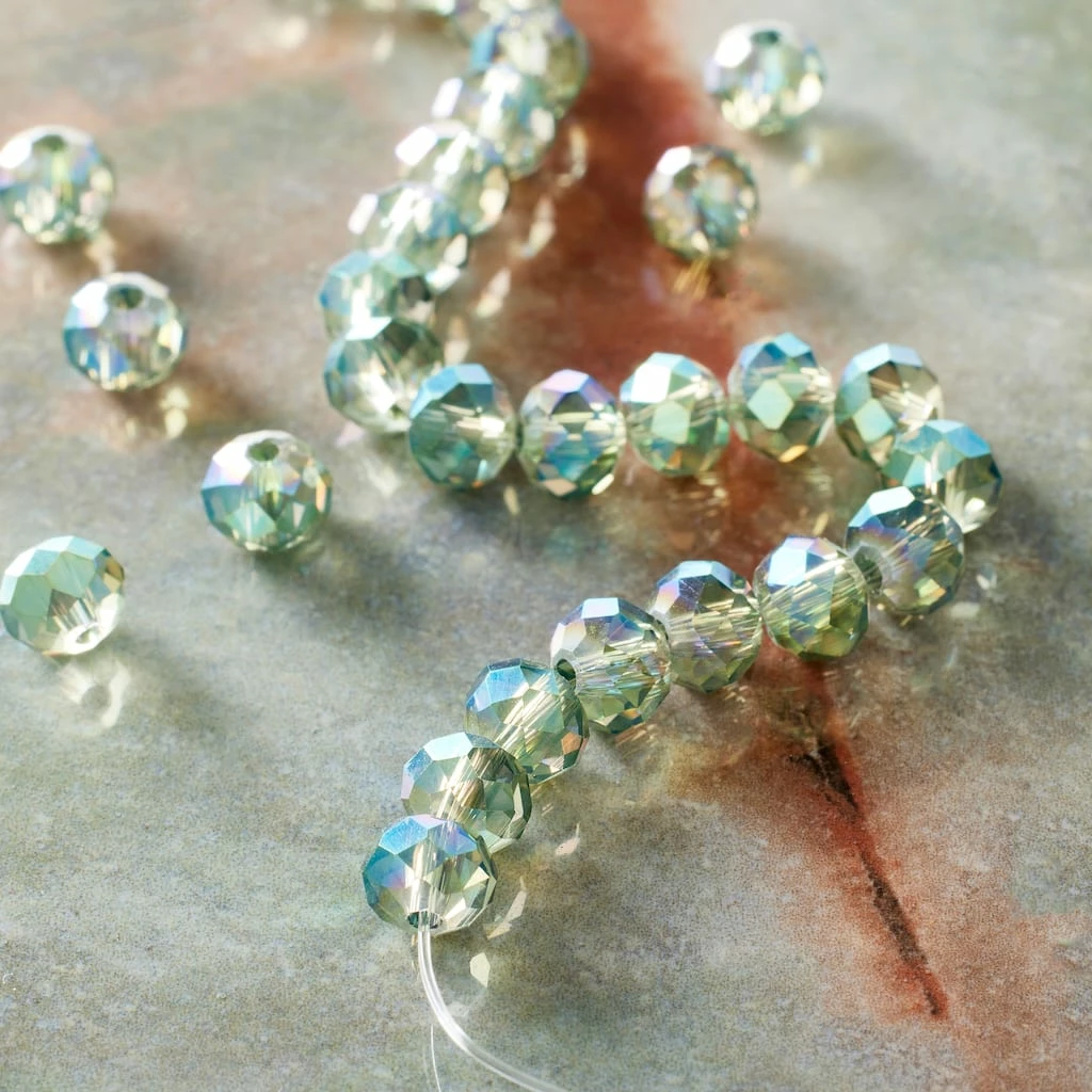 Best Sale ๐คฉ Discount ๐ Bead Gallery® Green Glass Faceted Rondel Beads, 6mm ๐ ๐ฏ 4 Best Sale ๐คฉ Discount ๐ Bead Gallery® Green Glass Faceted Rondel Beads, 6mm ๐ ๐ฏ - Image 2