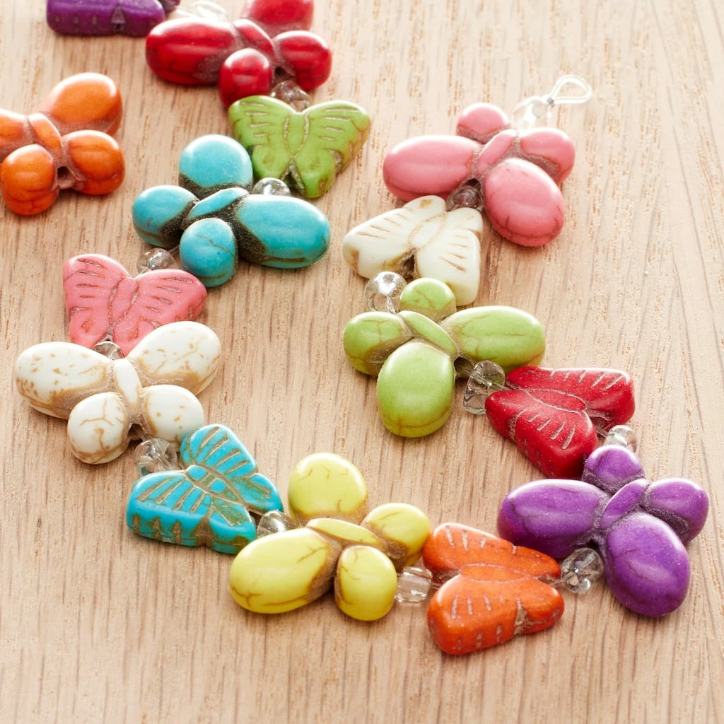 Buy ๐ Best Sale ๐ Bead Gallery® Multicolor Reconstituted Dyed Stone Butterfly Beads, 12mm ๐ฅฐ ๐ 4 Buy ๐ Best Sale ๐ Bead Gallery® Multicolor Reconstituted Dyed Stone Butterfly Beads, 12mm ๐ฅฐ ๐ - Image 2