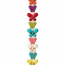 Buy ๐ Best Sale ๐ Bead Gallery® Multicolor Reconstituted Dyed Stone Butterfly Beads, 12mm ๐ฅฐ ๐
