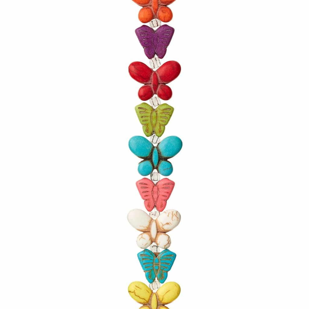 Buy ๐ Best Sale ๐ Bead Gallery® Multicolor Reconstituted Dyed Stone Butterfly Beads, 12mm ๐ฅฐ ๐ 3 Buy ๐ Best Sale ๐ Bead Gallery® Multicolor Reconstituted Dyed Stone Butterfly Beads, 12mm ๐ฅฐ ๐