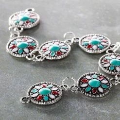 Flash Sale 🎉 Brand new 🔥 Bead Gallery® Turquoise Flower Enamel Metal Connectors, 15mm 💯 💯 -Bead Gallery Shop 10393691 20
