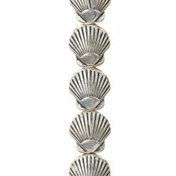 Best deal 🌟 Cheap 🤩 Bead Gallery® Silver Scallop Metal Beads, 13mm 😍 🔥