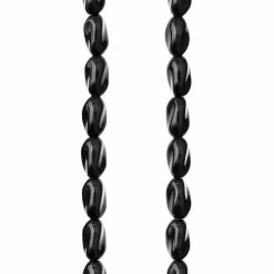 Buy 🤩 Flash Sale 🔔 Bead Gallery® Black Glass Twist Beads, 9mm 🔔 ✔️