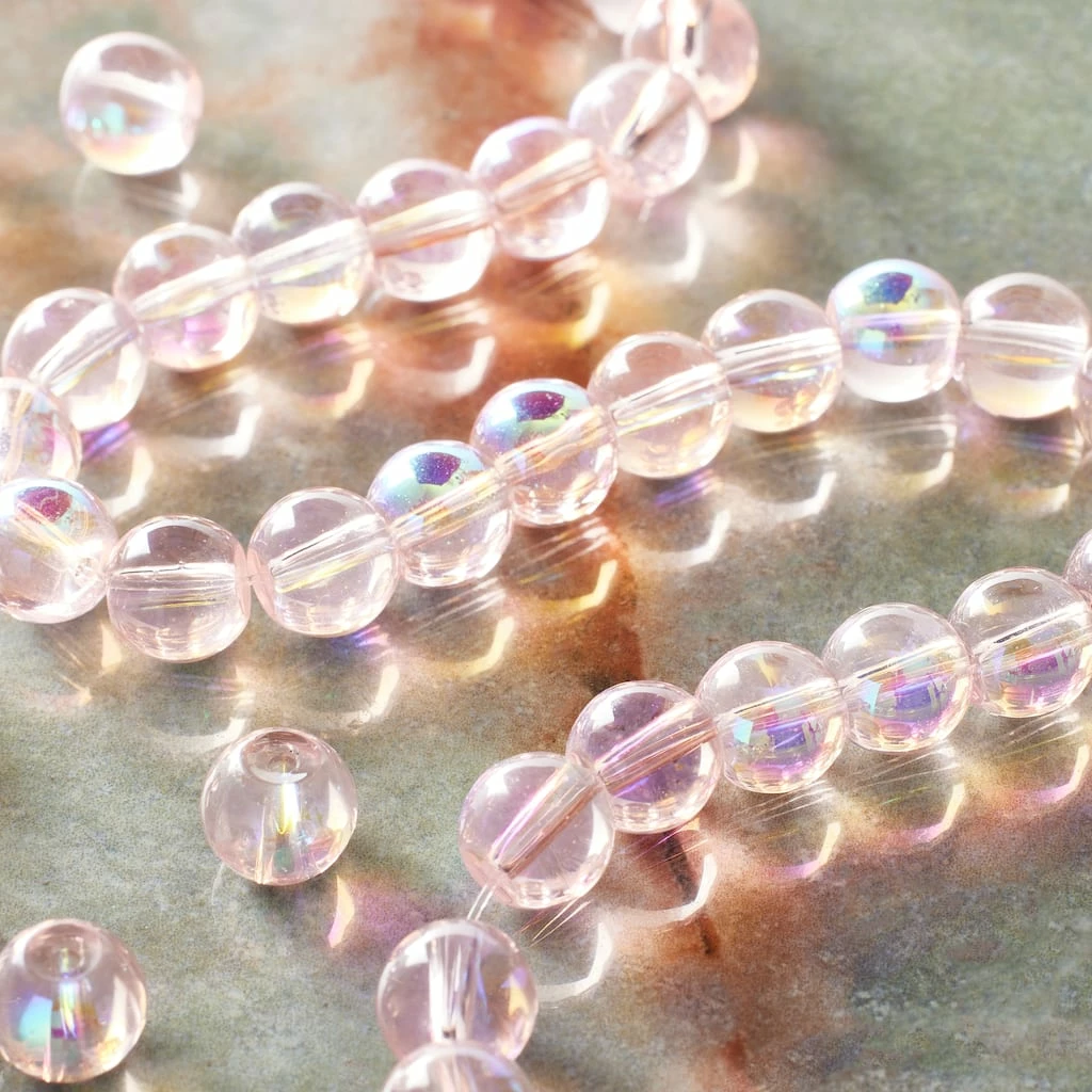 Cheap ๐คฉ Best reviews of ๐งจ Bead Gallery® Aurora Borealis Pink Glass Round Beads, 8mm ๐ โ 4 Cheap ๐คฉ Best reviews of ๐งจ Bead Gallery® Aurora Borealis Pink Glass Round Beads, 8mm ๐ โ - Image 2