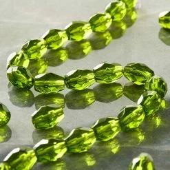 Buy 🎁 Flash Sale 👍 Bead Gallery® Peridot Faceted Glass Oval Beads, 11mm 🔥 🎁 -Bead Gallery Shop 10402062 20