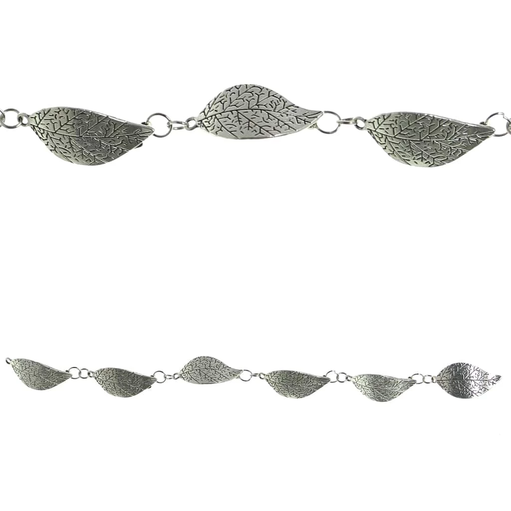 Best Pirce π Wholesale 𧨠Bead Gallery® Silver Metal Leaf Beads, 31mm π π 4 Best Pirce π Wholesale 𧨠Bead Gallery® Silver Metal Leaf Beads, 31mm π π - Image 2