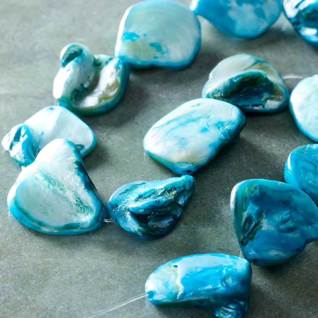 Brand new ๐ฅฐ Deals ๐คฉ Bead Gallery® Aqua Natural Shell Beads, 20mm ๐ ๐ 4 Brand new ๐ฅฐ Deals ๐คฉ Bead Gallery® Aqua Natural Shell Beads, 20mm ๐ ๐ - Image 2
