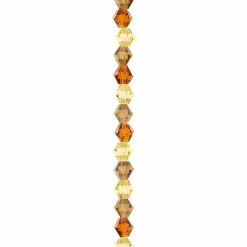 Cheap 🥰 Best deal ✨ Bead Gallery® Amber Mix Glass Bicone Beads, 6mm 😀 😉
