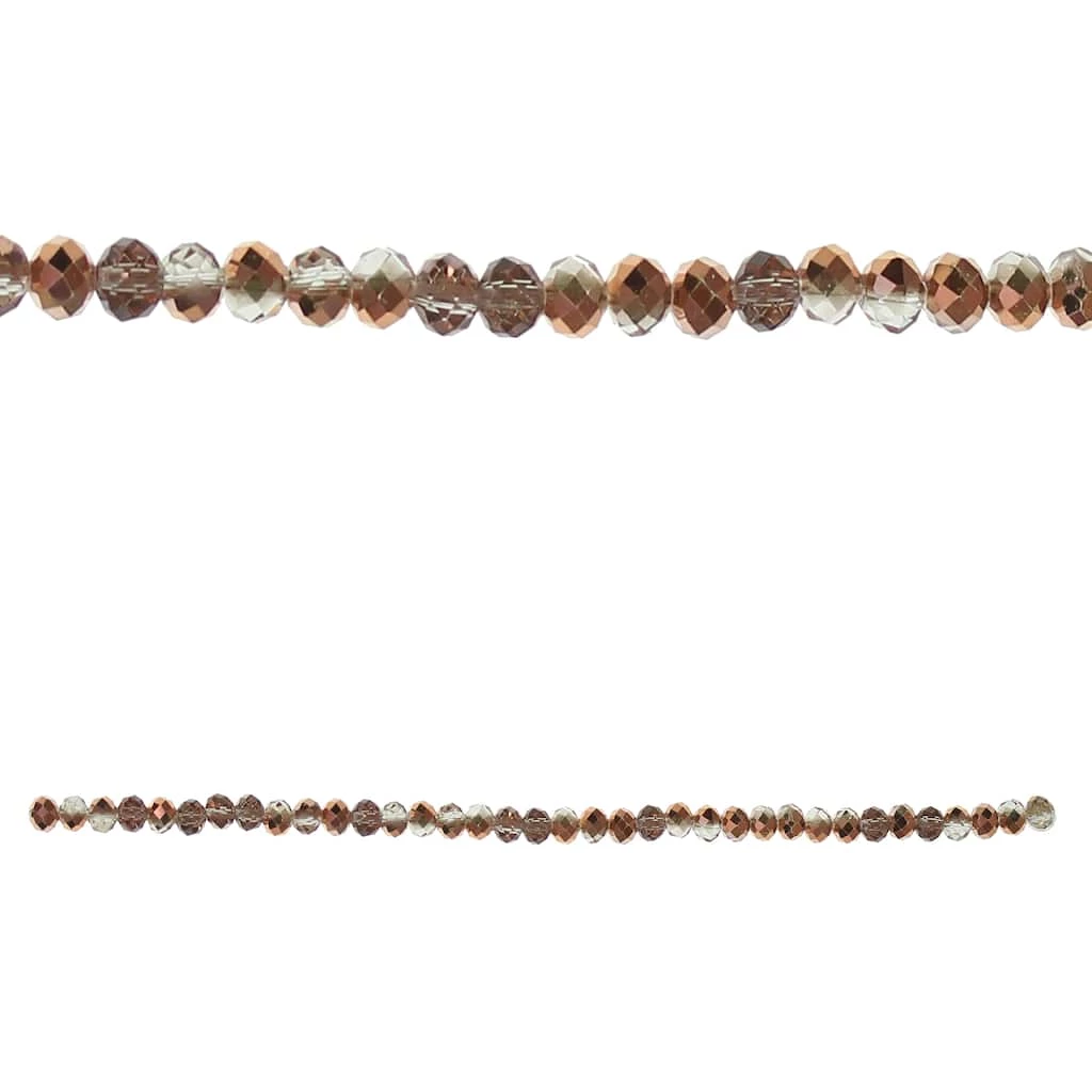 Cheapest โจ Outlet ๐ Bead Gallery® Rose Gold Luster Glass Faceted Rondel Beads, 6mm โ๏ธ ๐ 3 Cheapest โจ Outlet ๐ Bead Gallery® Rose Gold Luster Glass Faceted Rondel Beads, 6mm โ๏ธ ๐