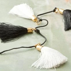 Flash Sale 👏 Best reviews of 💯 Bead Gallery® Black & White Tassel Beads, 45mm 👏 🎁 -Bead Gallery Shop 10436608 20