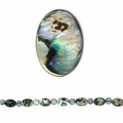 Outlet ❤️ Top 10 🎉 Bead Gallery® Multicolor Abalone Flat Oval Beads, 14mm 🤩 ❤️