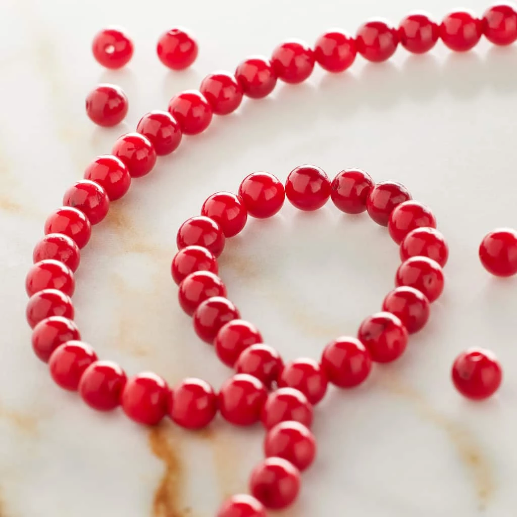 Best deal 𧨠Budget π Bead Gallery® Red Bamboo Coral Round Beads, 5mm π π€© 4 Best deal 𧨠Budget π Bead Gallery® Red Bamboo Coral Round Beads, 5mm π π€© - Image 2