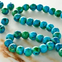 Cheapest ⭐ Discount ✔️ Bead Gallery® Aqua Reconstituted Stone Round Beads, 6mm 🥰 🔔 -Bead Gallery Shop 10447946 20