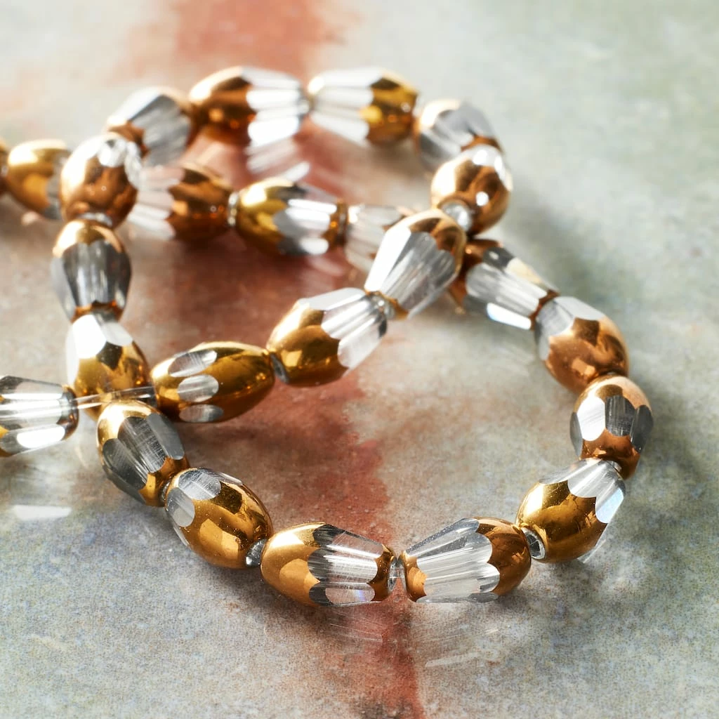 Promo π₯° Cheap π€© Bead Gallery® Copper Faceted Glass Oval Beads, 4mm π π€© 4 Promo π₯° Cheap π€© Bead Gallery® Copper Faceted Glass Oval Beads, 4mm π π€© - Image 2