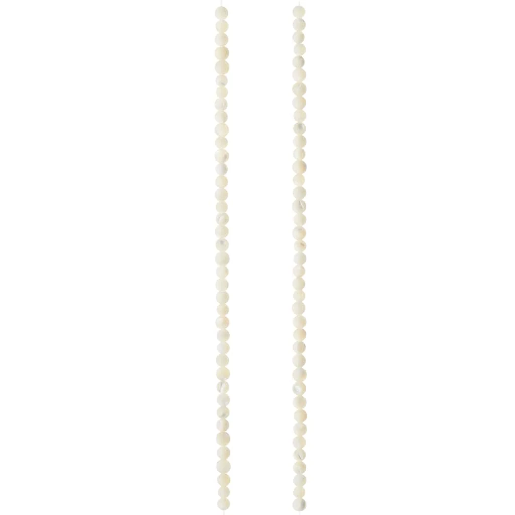 Best Pirce π Outlet π₯° Bead Gallery® White Mother of Pearl Round Beads, 4mm β β 5 Best Pirce π Outlet π₯° Bead Gallery® White Mother of Pearl Round Beads, 4mm β β - Image 3