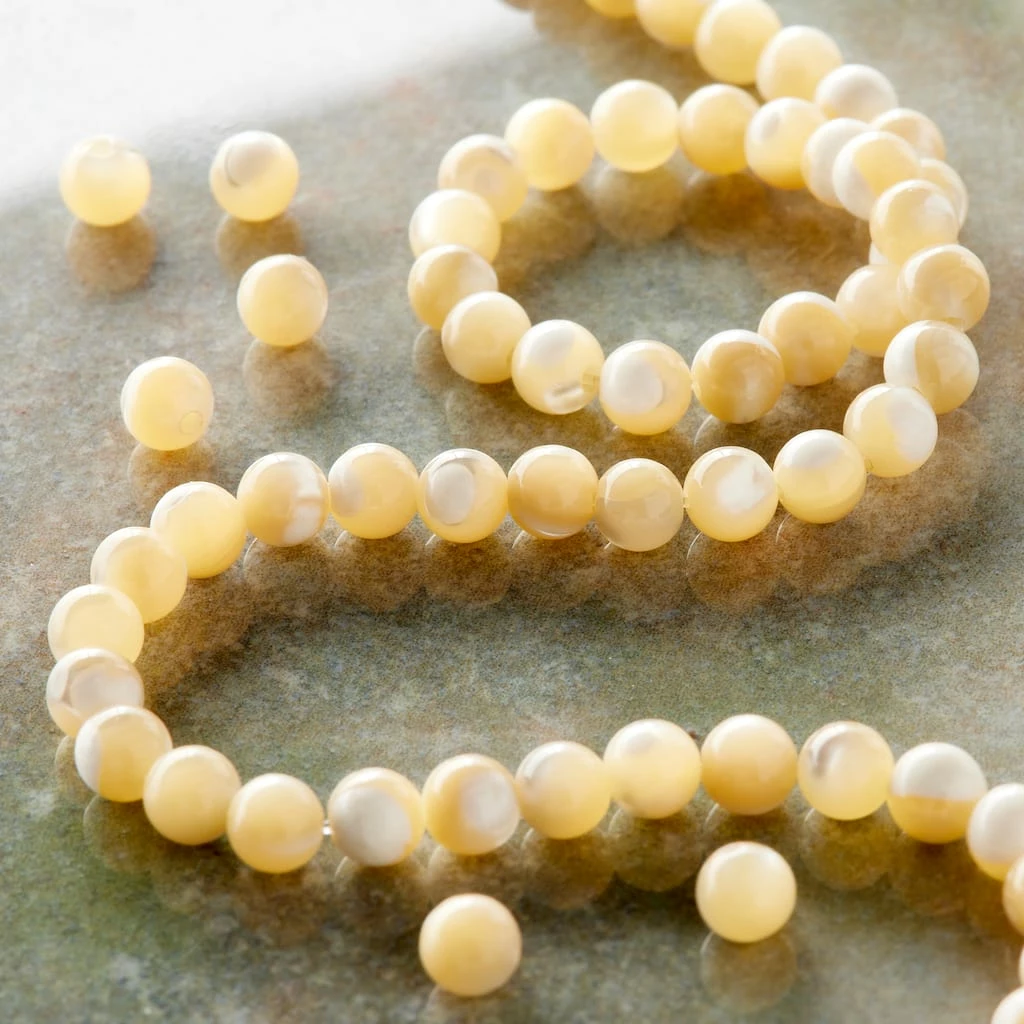 Buy π Discount π Bead Gallery® Natural Amber Mother of Pearl Beads, 4mm π₯° π 4 Buy π Discount π Bead Gallery® Natural Amber Mother of Pearl Beads, 4mm π₯° π - Image 2