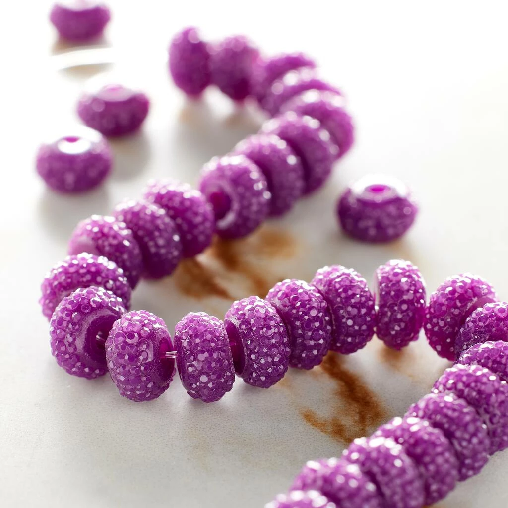 Brand new ๐ Hot Sale โจ Bead Gallery® Purple Faceted Acrylic Rondel Beads, 8mm ๐ โค๏ธ 4 Brand new ๐ Hot Sale โจ Bead Gallery® Purple Faceted Acrylic Rondel Beads, 8mm ๐ โค๏ธ - Image 2