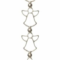 Promo 🎁 New ⭐ Bead Gallery® Silver Metal Large Angel Beads, 24mm 🎉 😀