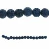 Flash Sale 🛒 Brand new 🌟 Bead Gallery® Blue Lava Stone Round Beads, 10mm 😍 🛒 -Bead Gallery Shop 10471734
