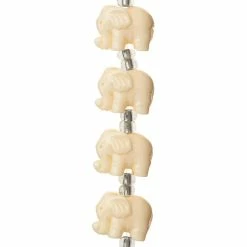Coupon 🌟 Outlet 🤩 Bead Gallery® White Reconstituted Stone Elephant Beads, 15mm 🥰 ✔️ -Bead Gallery Shop 10471748 31