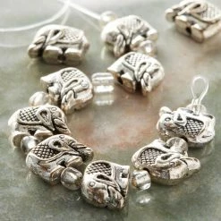 Buy 🧨 Coupon 🤩 Bead Gallery® Silver Metal Elephant Beads, 12mm 🧨 🔔 -Bead Gallery Shop 10471765 20