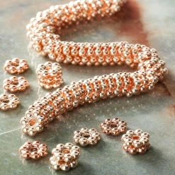 Flash Sale 🥰 Deals 🔔 Bead Gallery® Rose Goldtone Metal Rondelle Beads, 8mm 🔥 😉 -Bead Gallery Shop 10471768 20