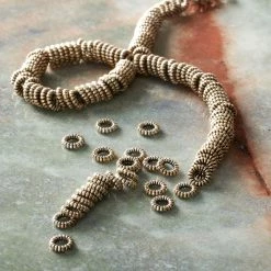 New 🛒 Best Pirce 🎁 Bead Gallery® Silver Metal Thin Rondelle Beads, 4mm 🎉 🌟 -Bead Gallery Shop 10471832 20