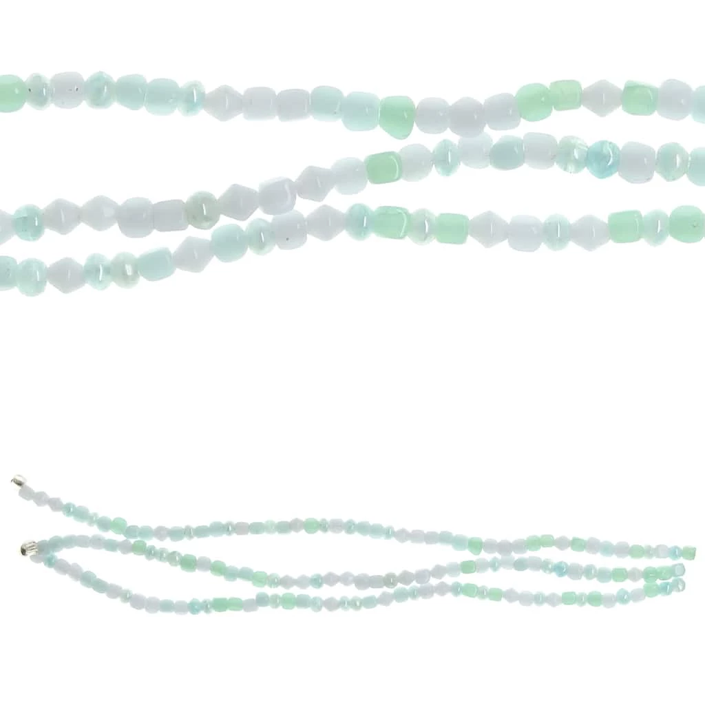 New โจ Top 10 โจ Bead Gallery® Aqua Mix Glass Beads, 4mm ๐ โ๏ธ 3 New โจ Top 10 โจ Bead Gallery® Aqua Mix Glass Beads, 4mm ๐ โ๏ธ