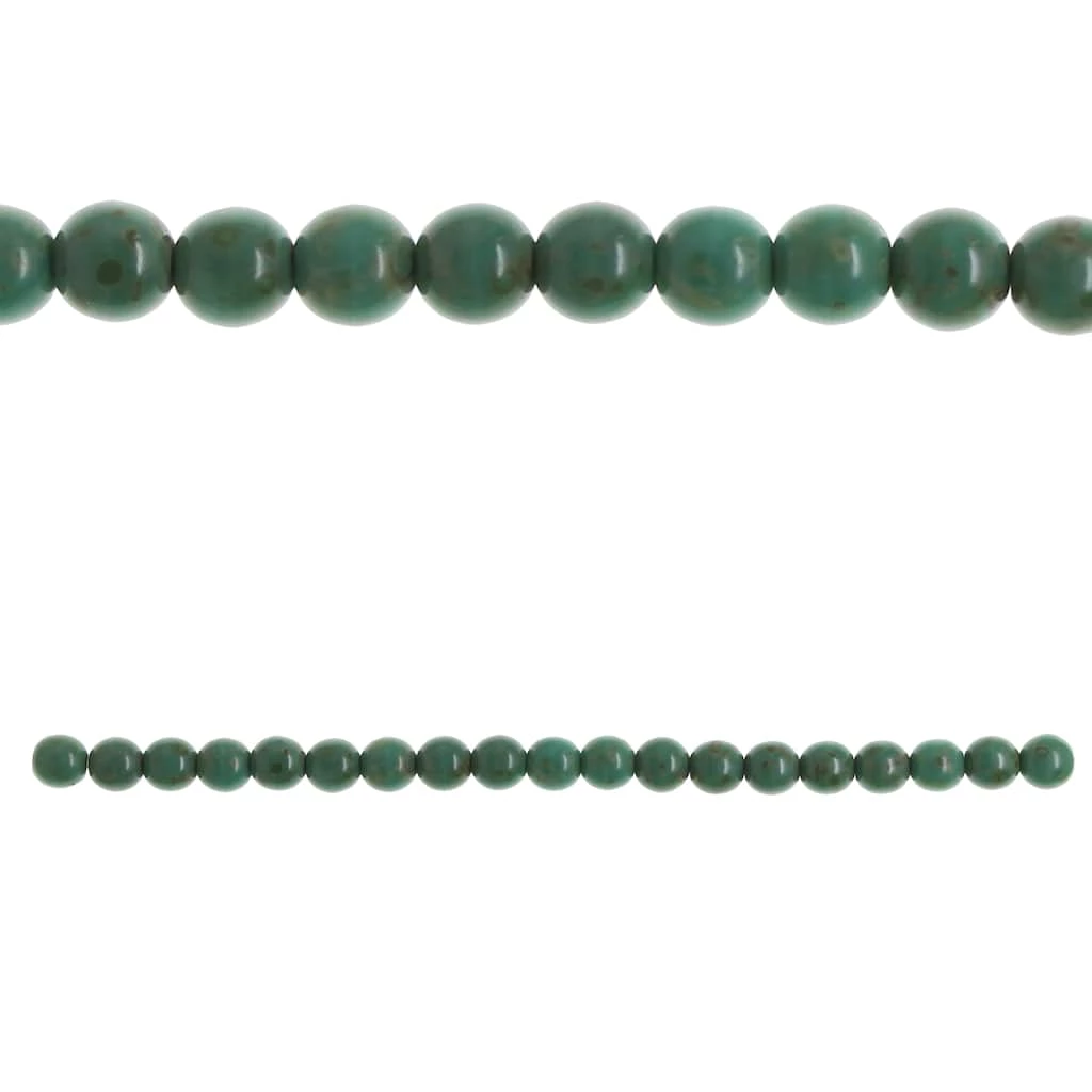 Hot Sale ๐ฅ Best Pirce ๐ Bead Gallery® Turquoise Czech Glass Round Beads, 8mm โจ ๐ฅฐ 3 Hot Sale ๐ฅ Best Pirce ๐ Bead Gallery® Turquoise Czech Glass Round Beads, 8mm โจ ๐ฅฐ