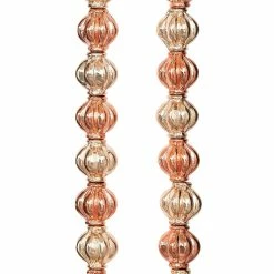 Flash Sale 🧨 Top 10 🤩 Bead Gallery® Gold & Rose Gold Shiny Metal Carved Lantern Beads, 8mm 😉 🎁