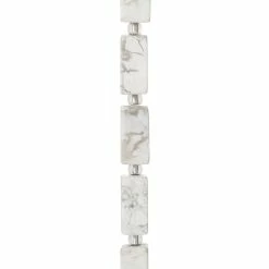 Best reviews of ⭐ Hot Sale 🤩 Bead Gallery® White Large Howlite Rectangle Beads, 16mm 🔥 🎉 -Bead Gallery Shop 10473027 31