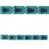 Buy 😍 Outlet 🎉 12 Pack: Bead Gallery® Turquoise Reconstituted Stone Turtle Print Rectangle Beads, 30mm 👍 👏 -Bead Gallery Shop 10473039