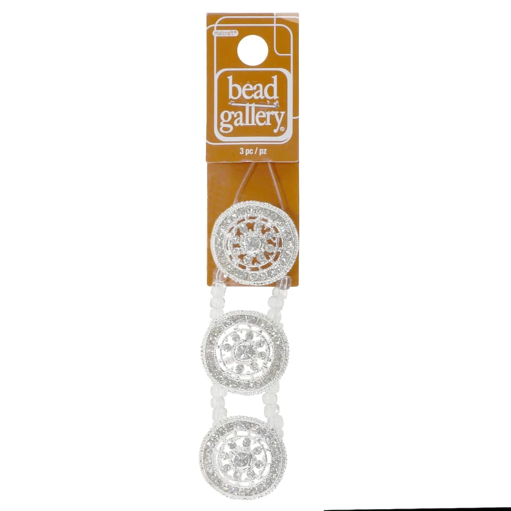 Best deal 😉 Hot Sale 🥰 12 Pack: Bead Gallery® Crystal Glass & Metal Round Slider Beads, 25mm 😉 🥰 5 Best deal 😉 Hot Sale 🥰 12 Pack: Bead Gallery® Crystal Glass & Metal Round Slider Beads, 25mm 😉 🥰 - Image 3