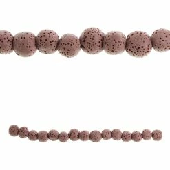 Deals 🤩 Deals ⌛ 12 Pack: Bead Gallery® Light Pink Natural Lava Round Beads, 10mm 🎁 😀
