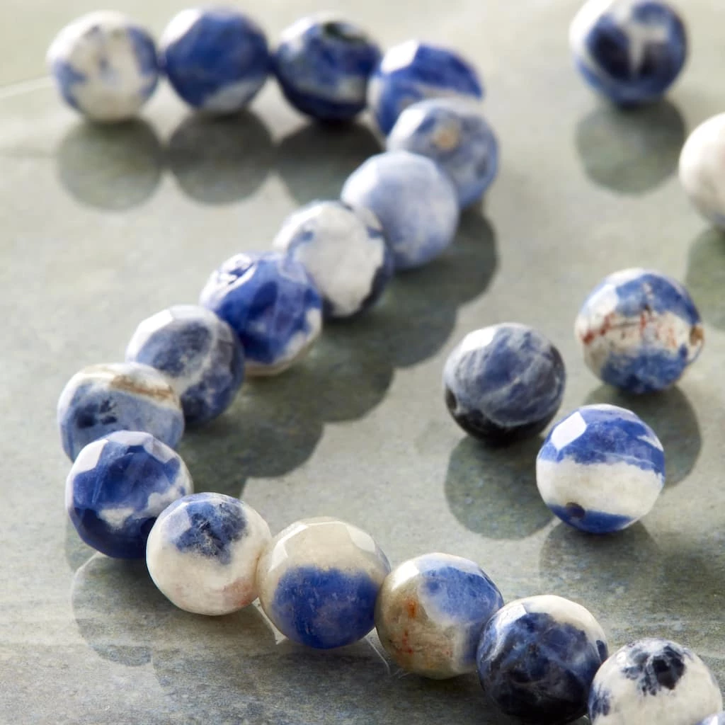 Best deal ๐ Budget โค๏ธ Bead Gallery® Blue Sodalite Faceted Round Beads, 8mm ๐คฉ ๐ 4 Best deal ๐ Budget โค๏ธ Bead Gallery® Blue Sodalite Faceted Round Beads, 8mm ๐คฉ ๐ - Image 2