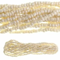 Buy 🛒 Flash Sale ❤️ 12 Pack: Bead Gallery® Cream Glass Seed Beads, 6/0 🧨 🛒