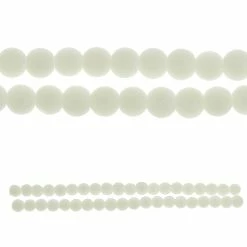Brand new 👍 Top 10 🎉 Bead Gallery® Opaque White Glass Round Beads, 8mm ✔️ 💯
