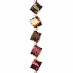 Coupon ๐ Cheapest ๐ฅฐ Bead Gallery® Amber Iridescent Glass Cube Beads, 10mm ๐งจ โ๏ธ