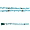 Best Pirce 🎁 Best reviews of 🔔 Bead Gallery® Turquoise Mixed Glass & Metal Rondelle Beads with Tassel, 4mm 🥰 🔥
