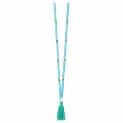 Best Pirce 🎁 Best reviews of 🔔 Bead Gallery® Turquoise Mixed Glass & Metal Rondelle Beads with Tassel, 4mm 🥰 🔥 -Bead Gallery Shop 10508461 30