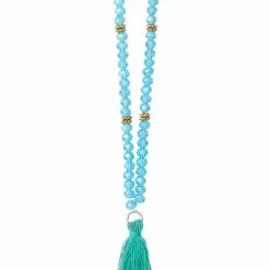 Best Pirce 🎁 Best reviews of 🔔 Bead Gallery® Turquoise Mixed Glass & Metal Rondelle Beads with Tassel, 4mm 🥰 🔥 -Bead Gallery Shop 10508461 31