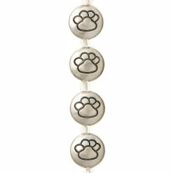 Outlet ✨ Top 10 ⭐ Bead Gallery® Silver Plated Paw Print Lentil Beads, 13mm 🔔 😉 10 Outlet ✨ Top 10 ⭐ Bead Gallery® Silver Plated Paw Print Lentil Beads, 13mm 🔔 😉 -Bead Gallery Shop 10508467 31