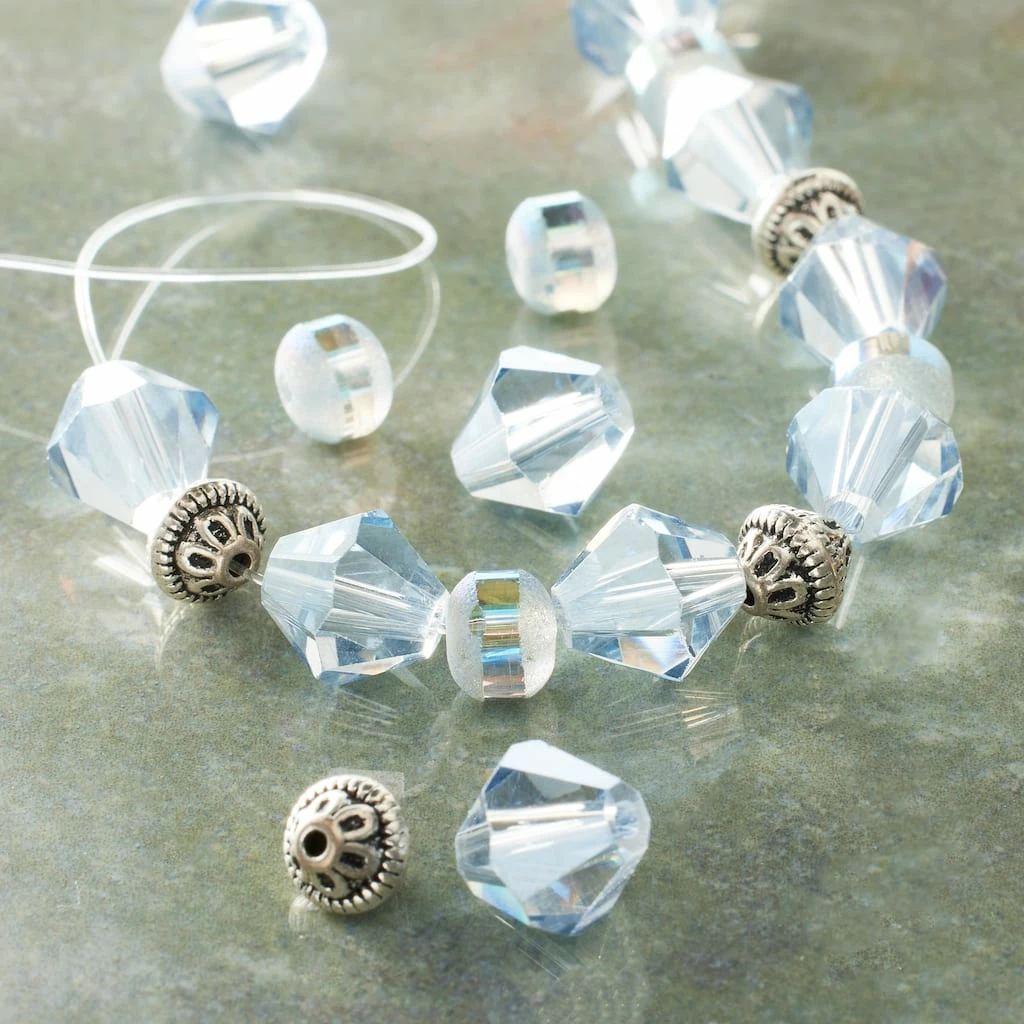 Top 10 โค๏ธ Best Sale ๐ฅ Bead Gallery® Mixed Silver Glass Diamond & Bicone Beads ๐ฅฐ ๐ 4 Top 10 โค๏ธ Best Sale ๐ฅ Bead Gallery® Mixed Silver Glass Diamond & Bicone Beads ๐ฅฐ ๐ - Image 2